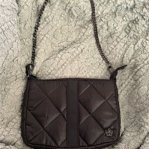 Oliver Thomas Black Quilted Chain Shoulder Bag